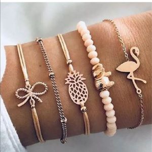 ✨ Beautiful Rose Gold Bracelet Set